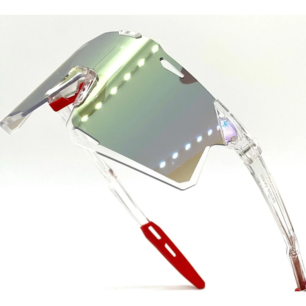 Sport Sunglasses Shield Mirrored Multi‎ Color Lens Cycling Running Glasses Men